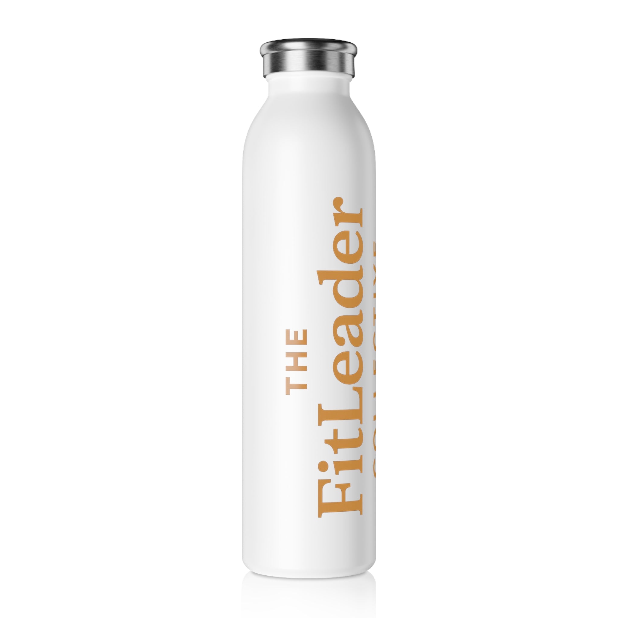 Slim Water Bottle — The FitLeader Motivational Stainless Steel Bottle