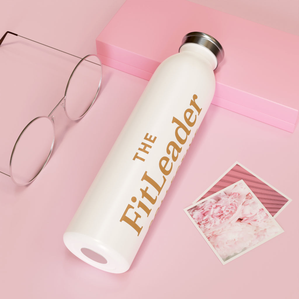 Slim Water Bottle — The FitLeader Motivational Stainless Steel Bottle
